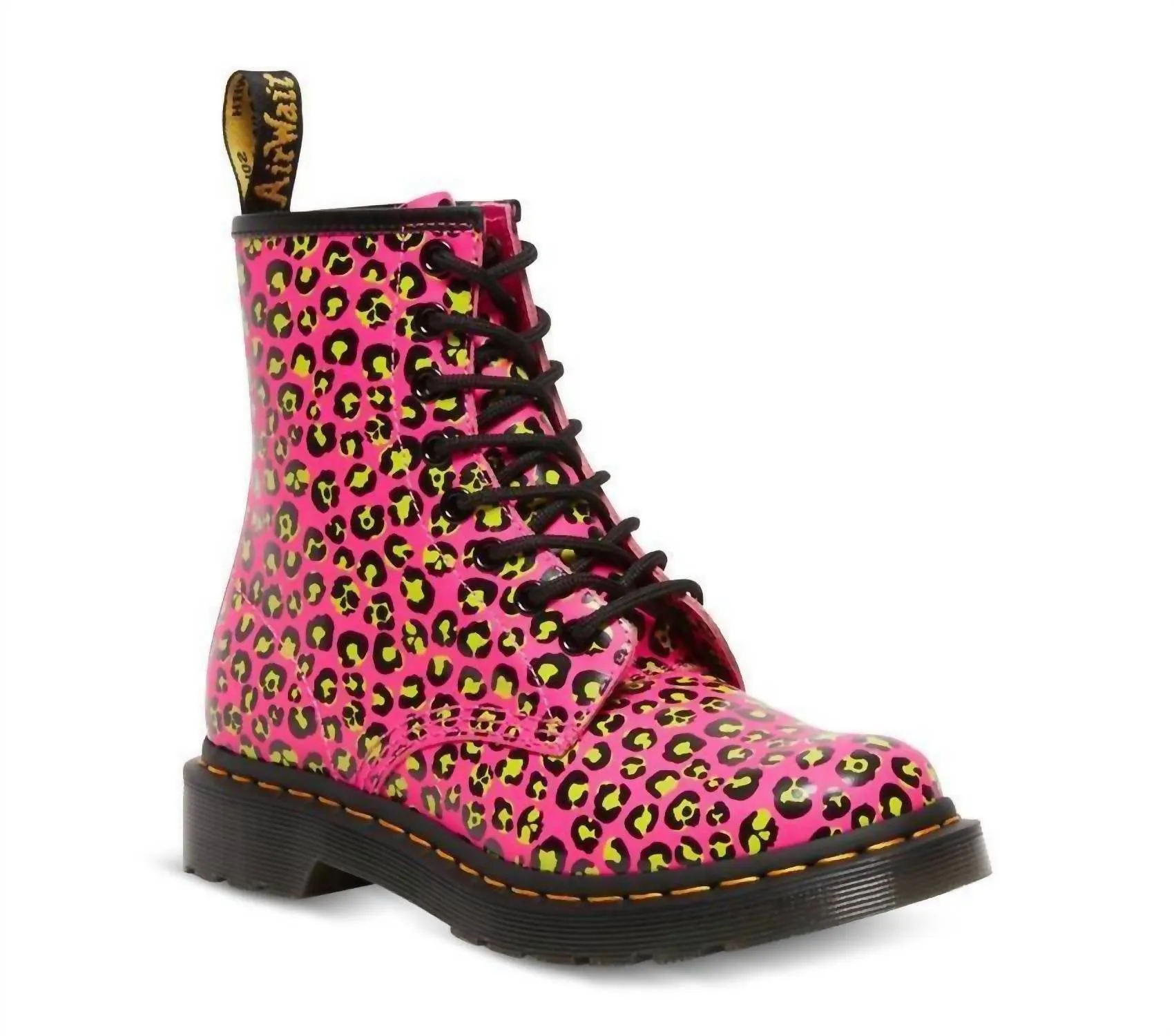 1460 Clash Pink Loud Leopard Smooth