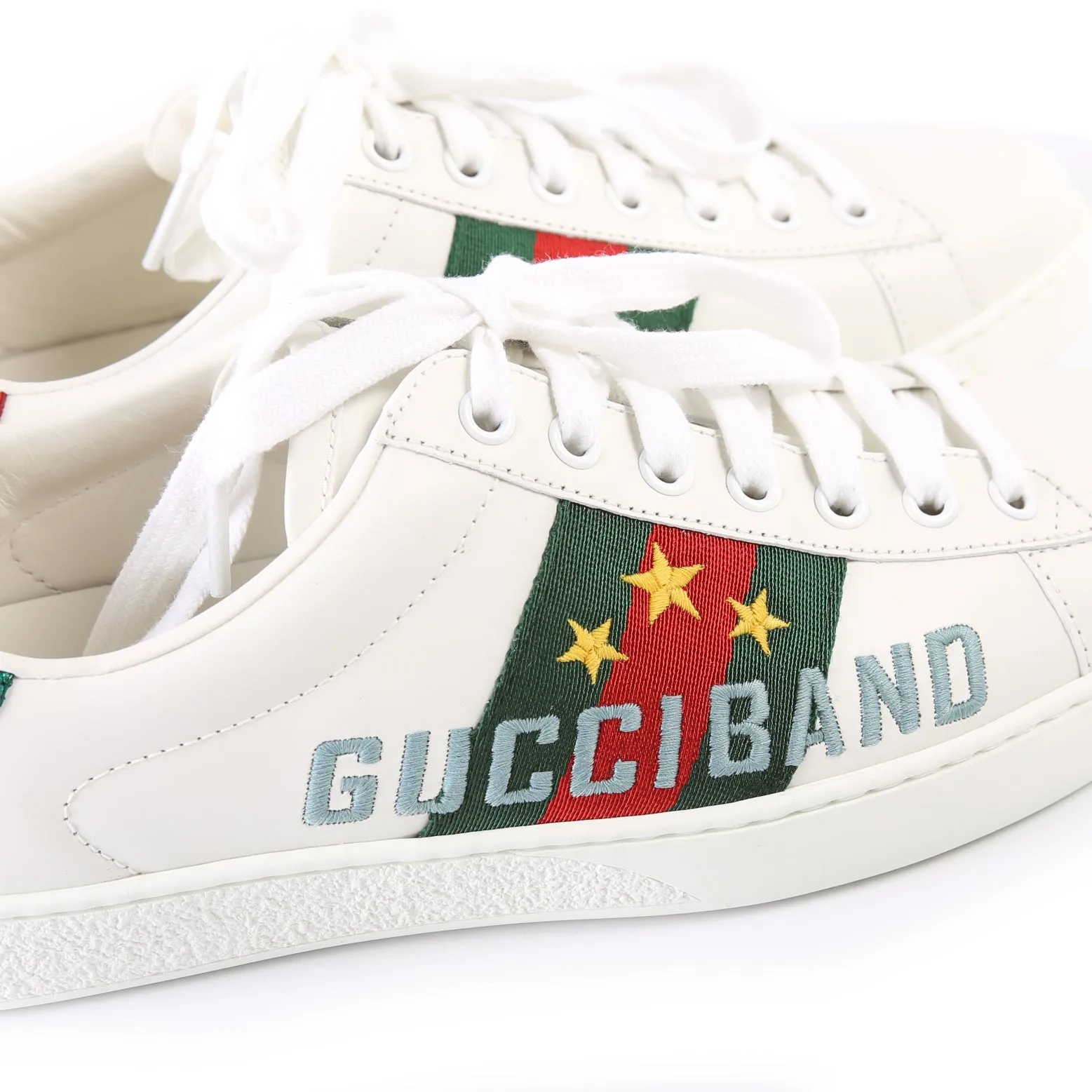 Ace Wb 'Gucci Band' Sneakers Size 38.5 (Men's Size 6.5)