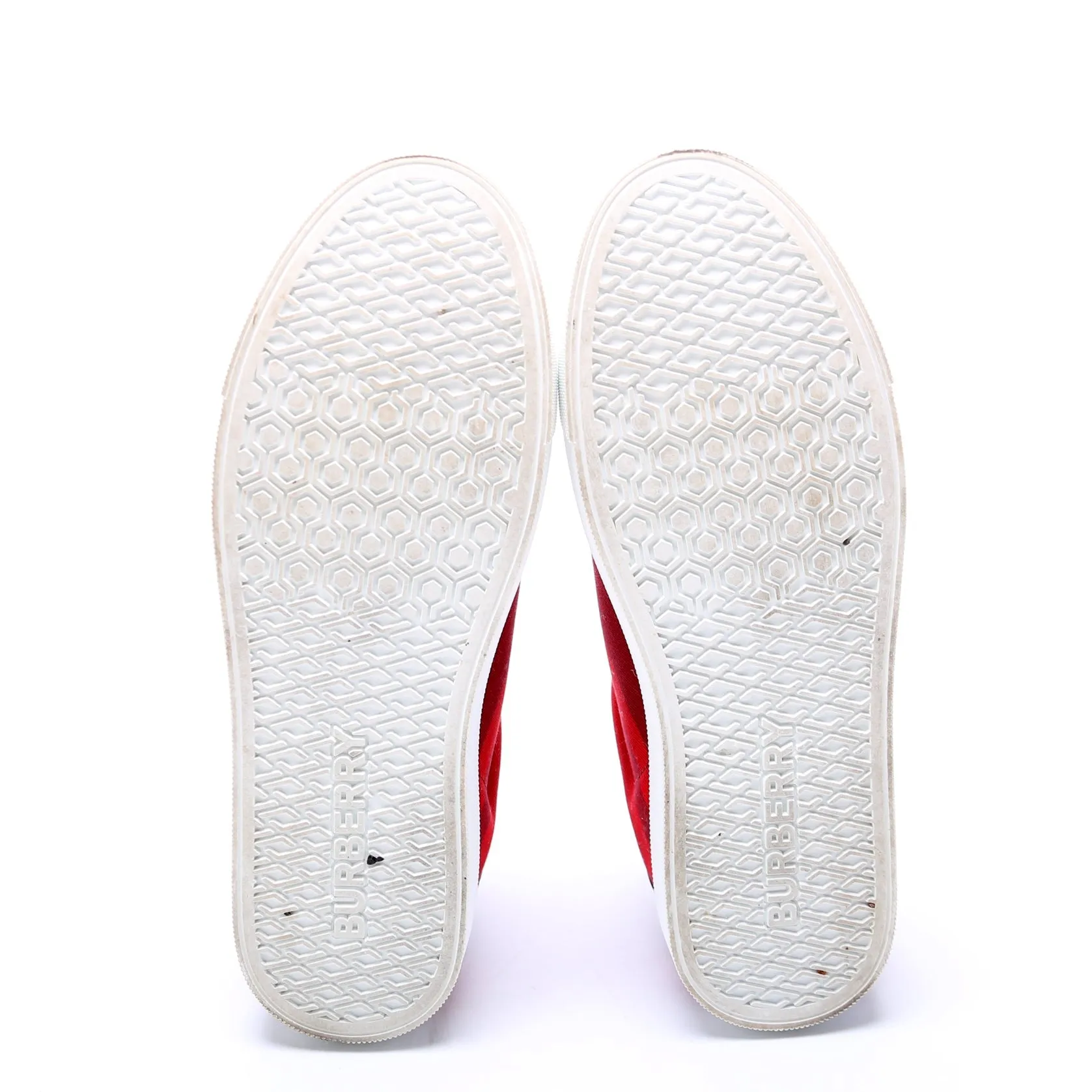 Albridge Check Sneakers Size 37.5 Red