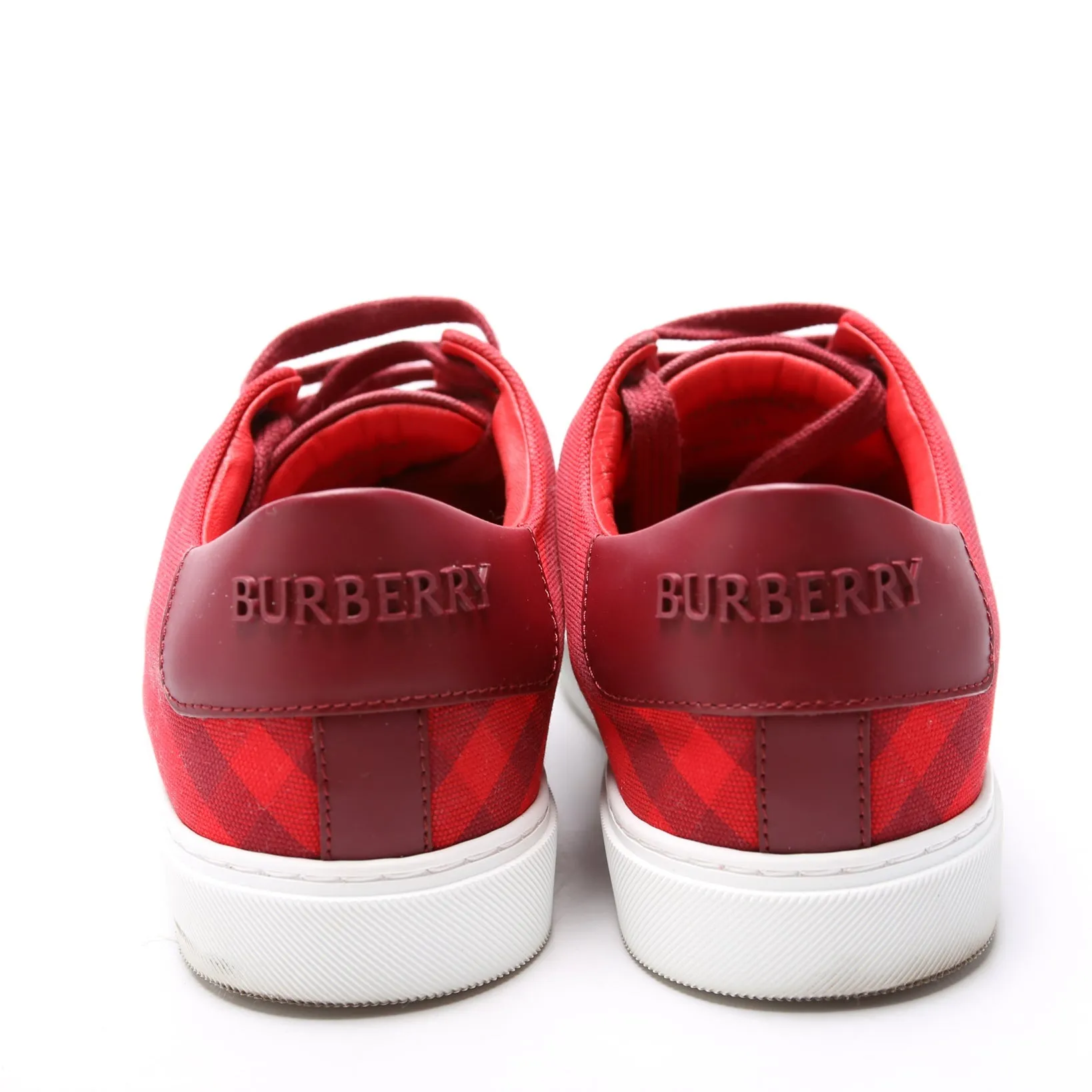 Albridge Check Sneakers Size 37.5 Red