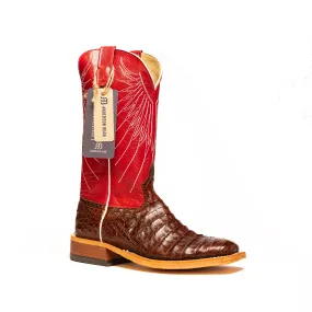 Anderson Bean Tobacco Caiman Belly with Tristan Kidskin Top S3014