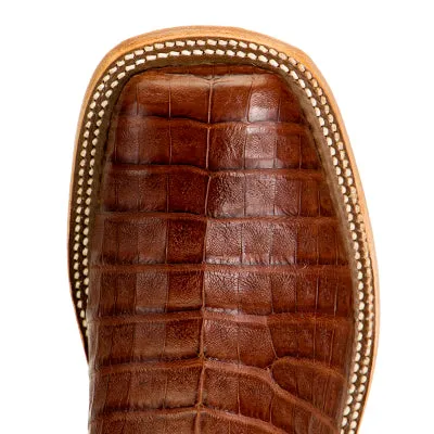 Anderson Bean Tobacco Caiman Belly with Tristan Kidskin Top S3014