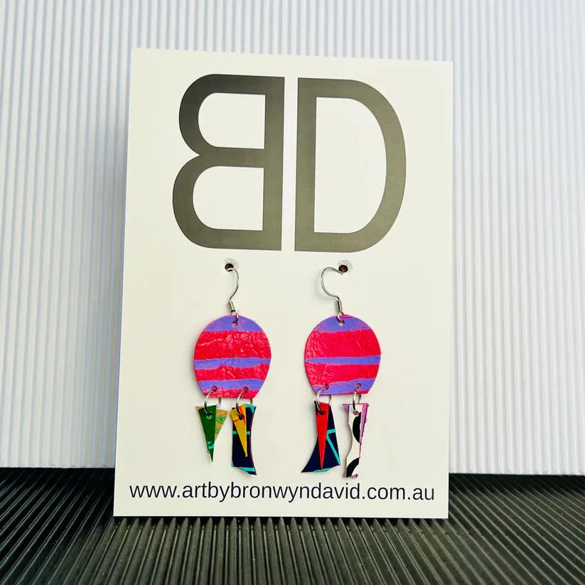 Art by Bronwyn David | Long Arch Statement Earrings