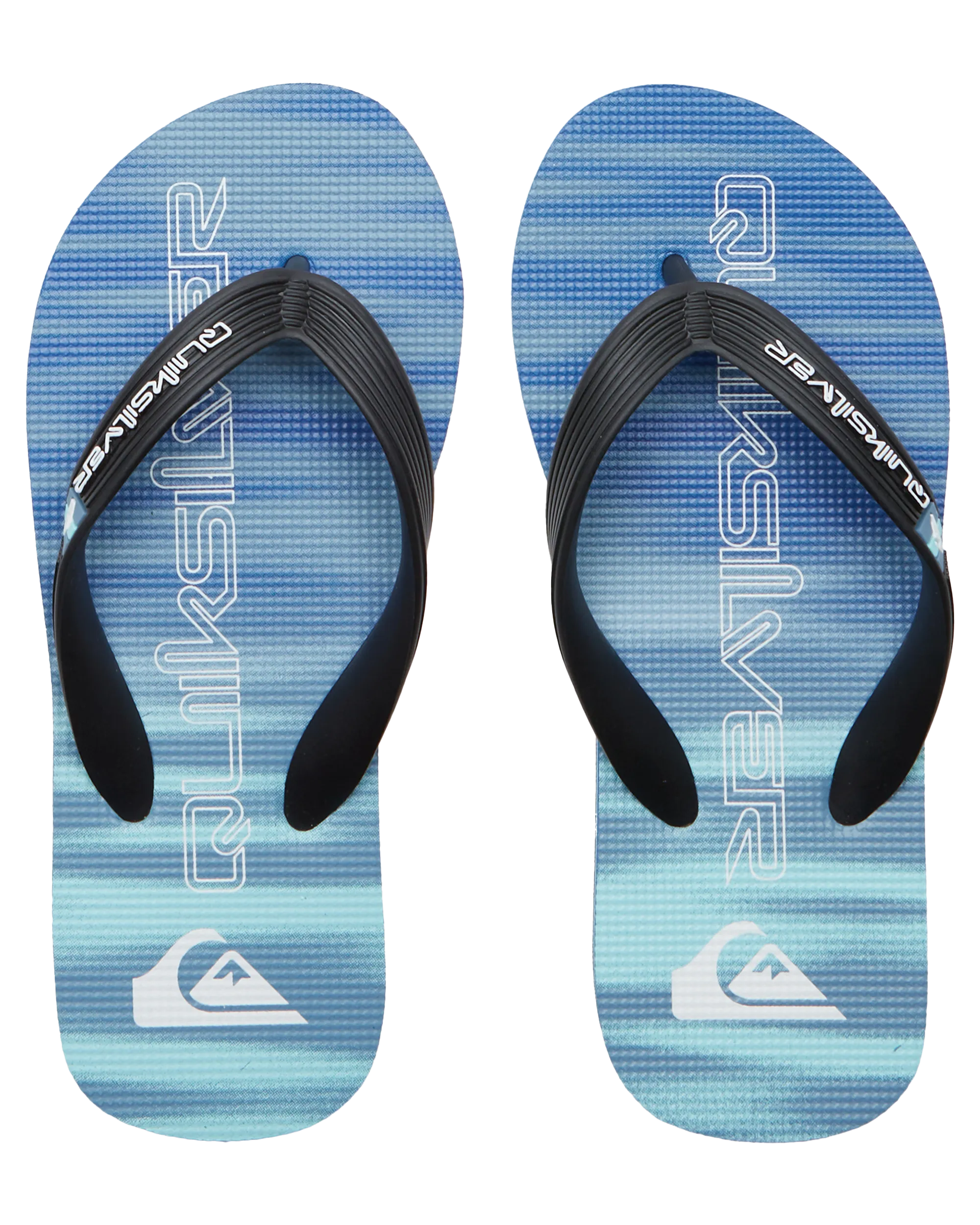 Boys Molokai Art II Flip Flops in Blue 2