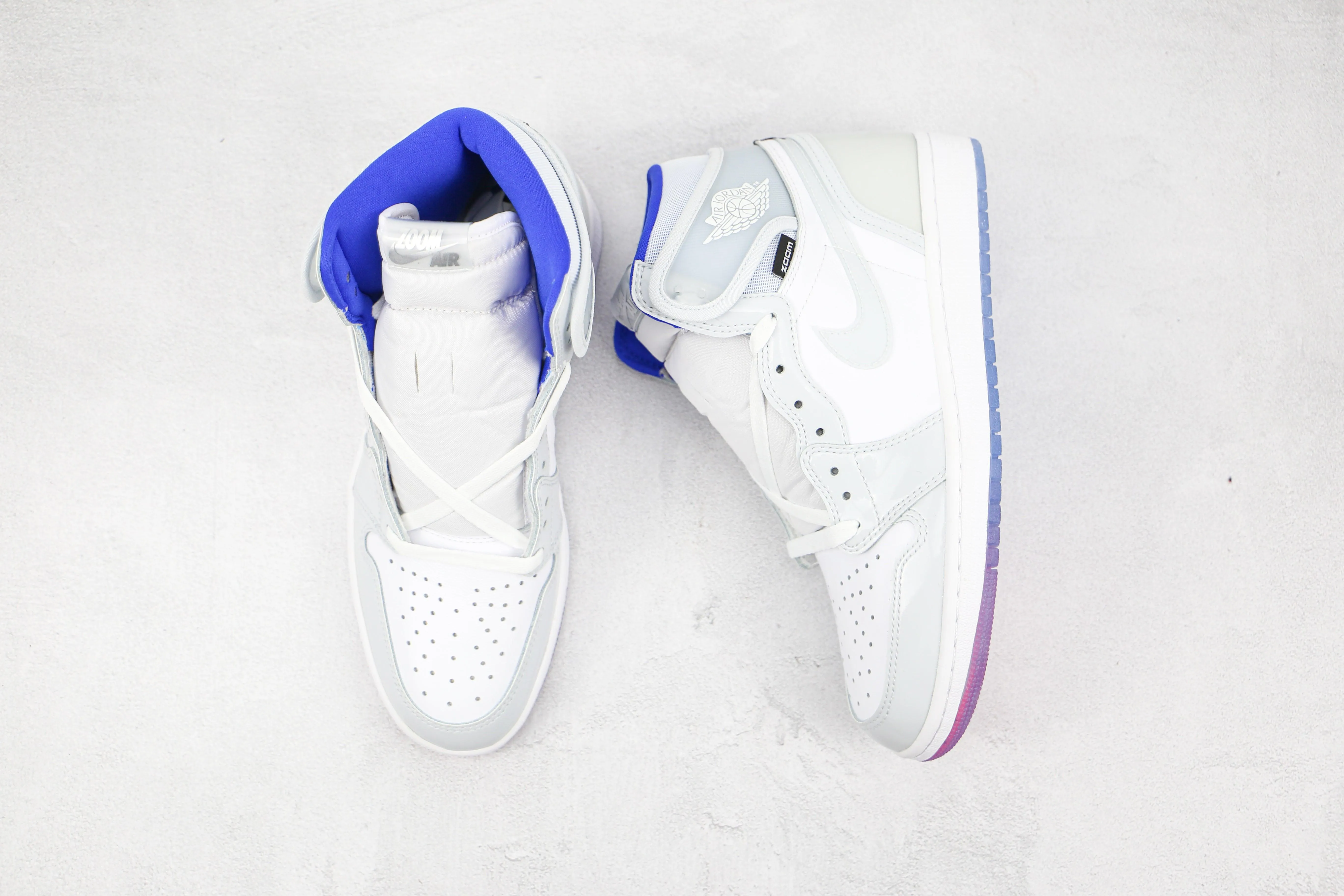 Custom White Jordan 1 High Q ( Customs And Box ), Jordan 1 Sneakers Active