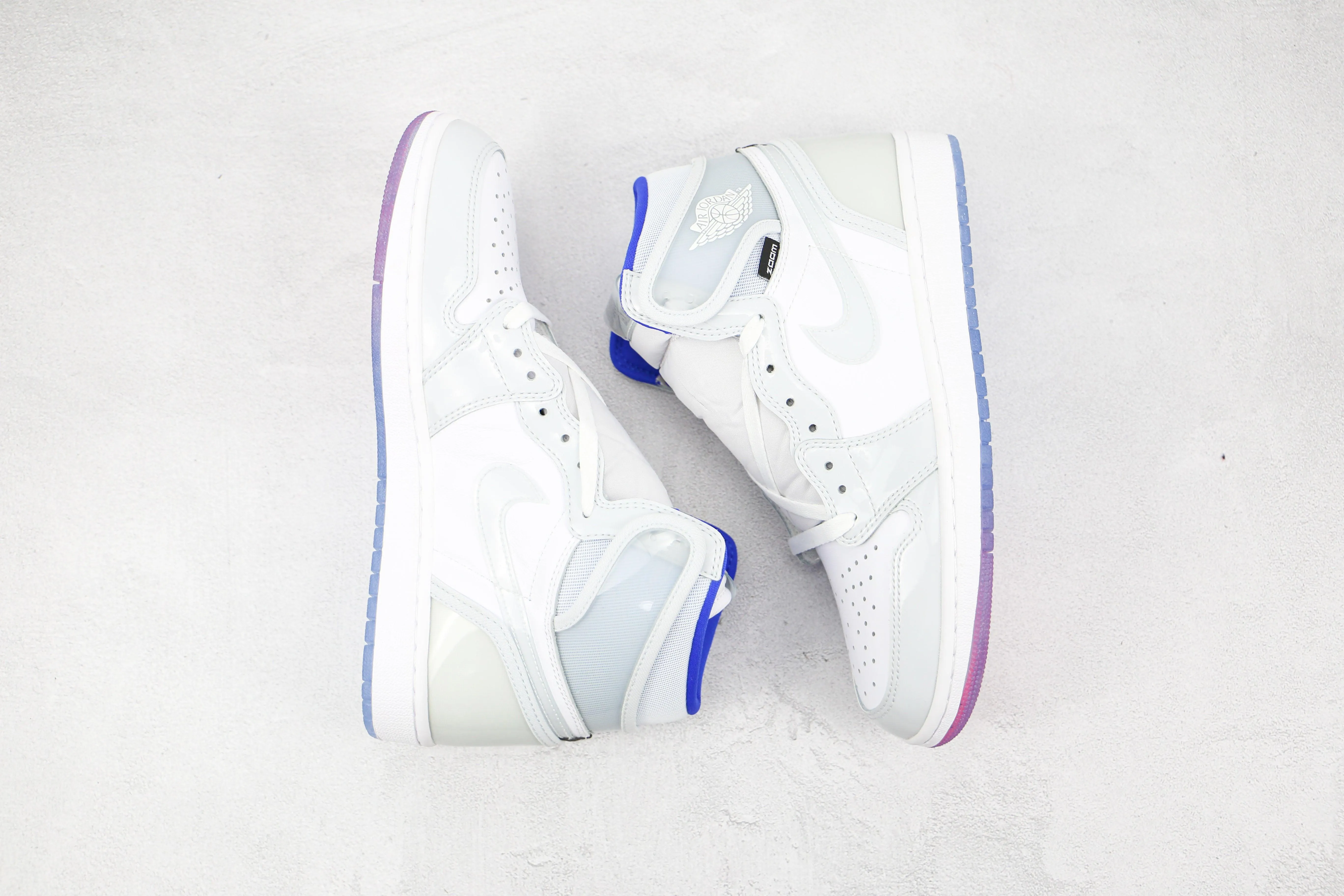 Custom White Jordan 1 High Q ( Customs And Box ), Jordan 1 Sneakers Active
