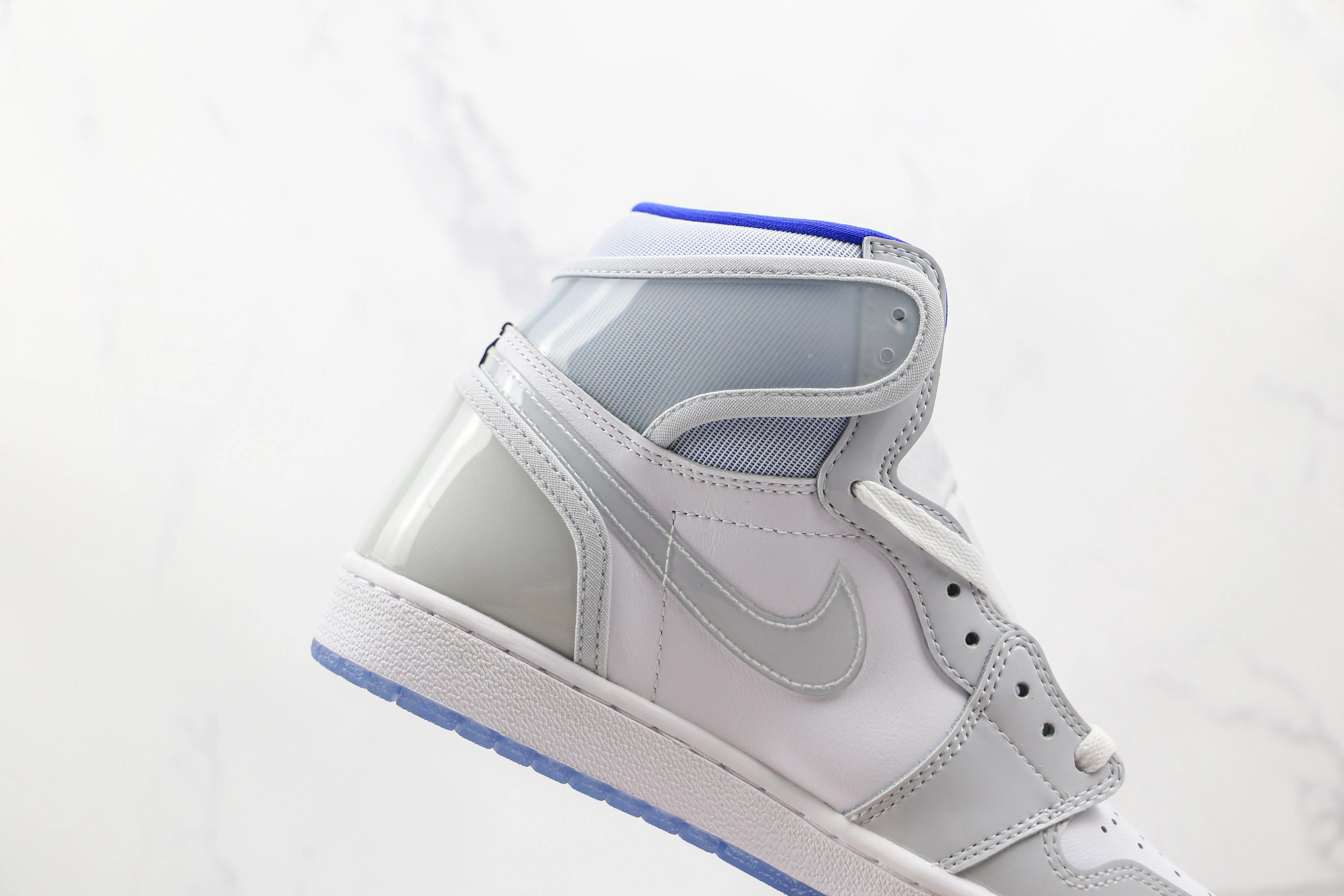 Custom White Jordan 1 High Q ( Customs And Box ), Jordan 1 Sneakers Active