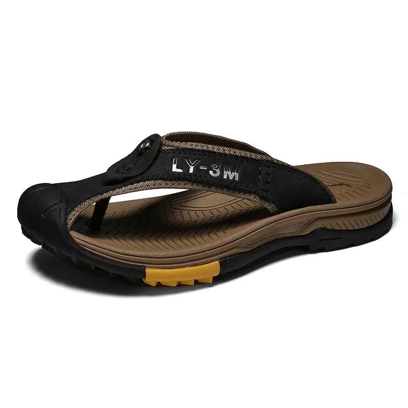 Genuine Cow Leather  Slippers