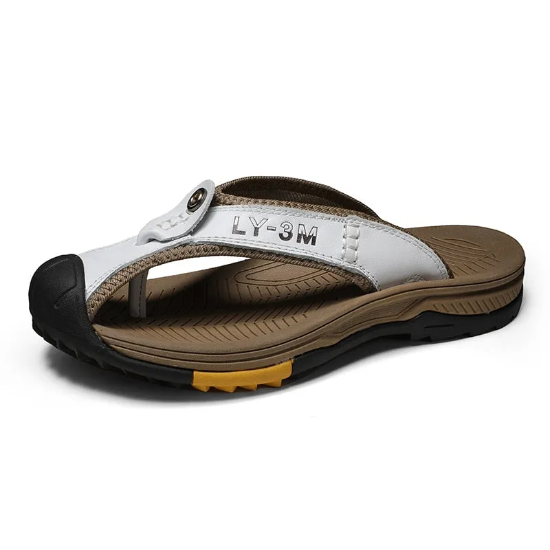 Genuine Cow Leather  Slippers
