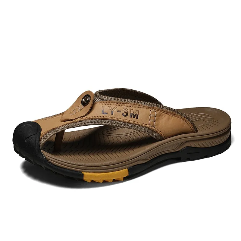 Genuine Cow Leather  Slippers