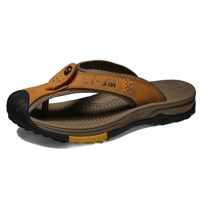 Genuine Cow Leather  Slippers