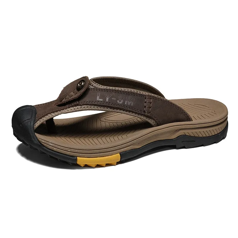 Genuine Cow Leather  Slippers