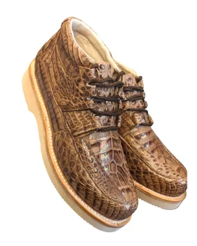 Men's Chestnut Alligator Goodyear Welt Sneaker Boots