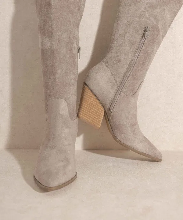 oasis society lacey - knee high western boots