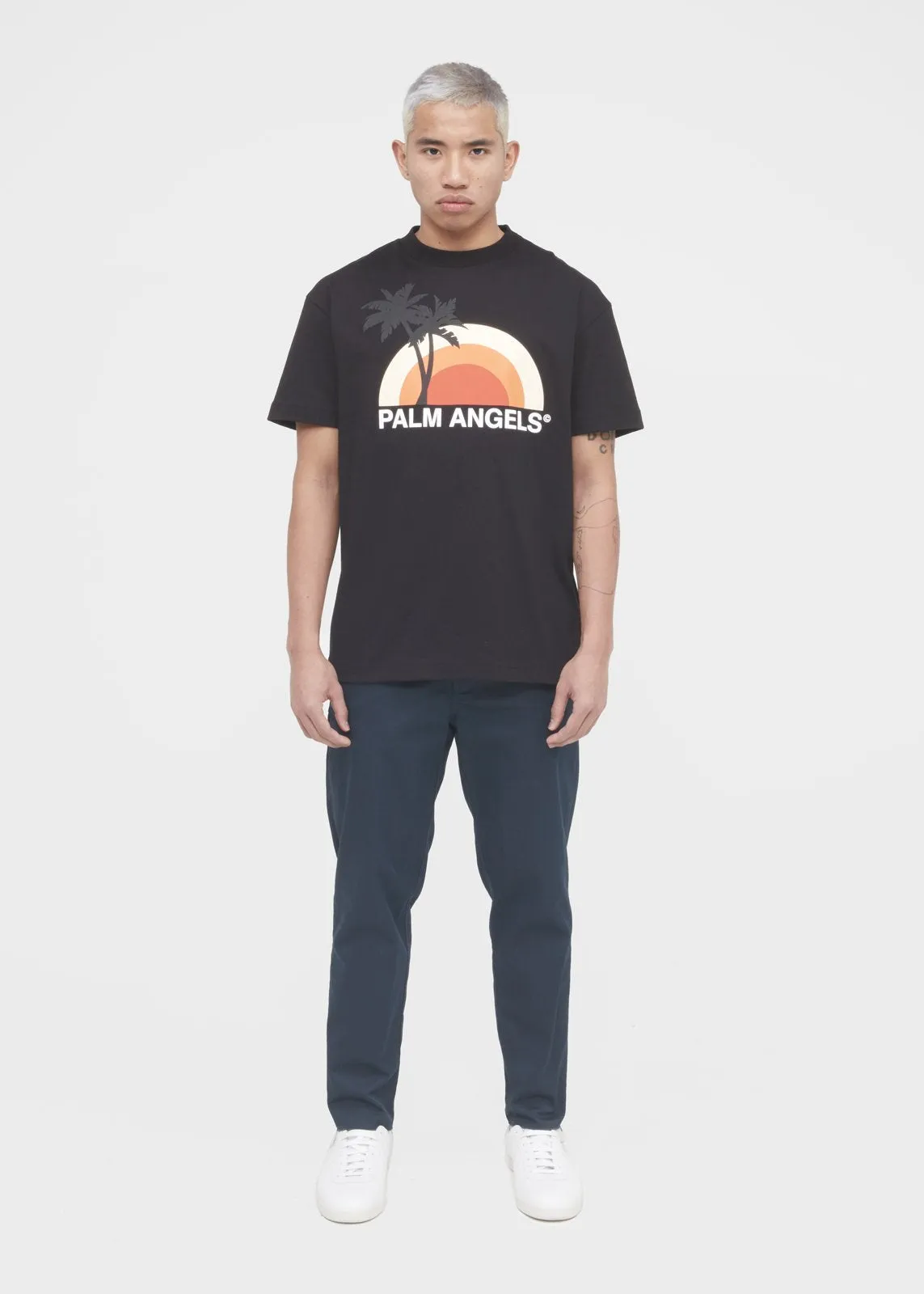 PALM ANGELS: SUNSET TEE [BLACK]