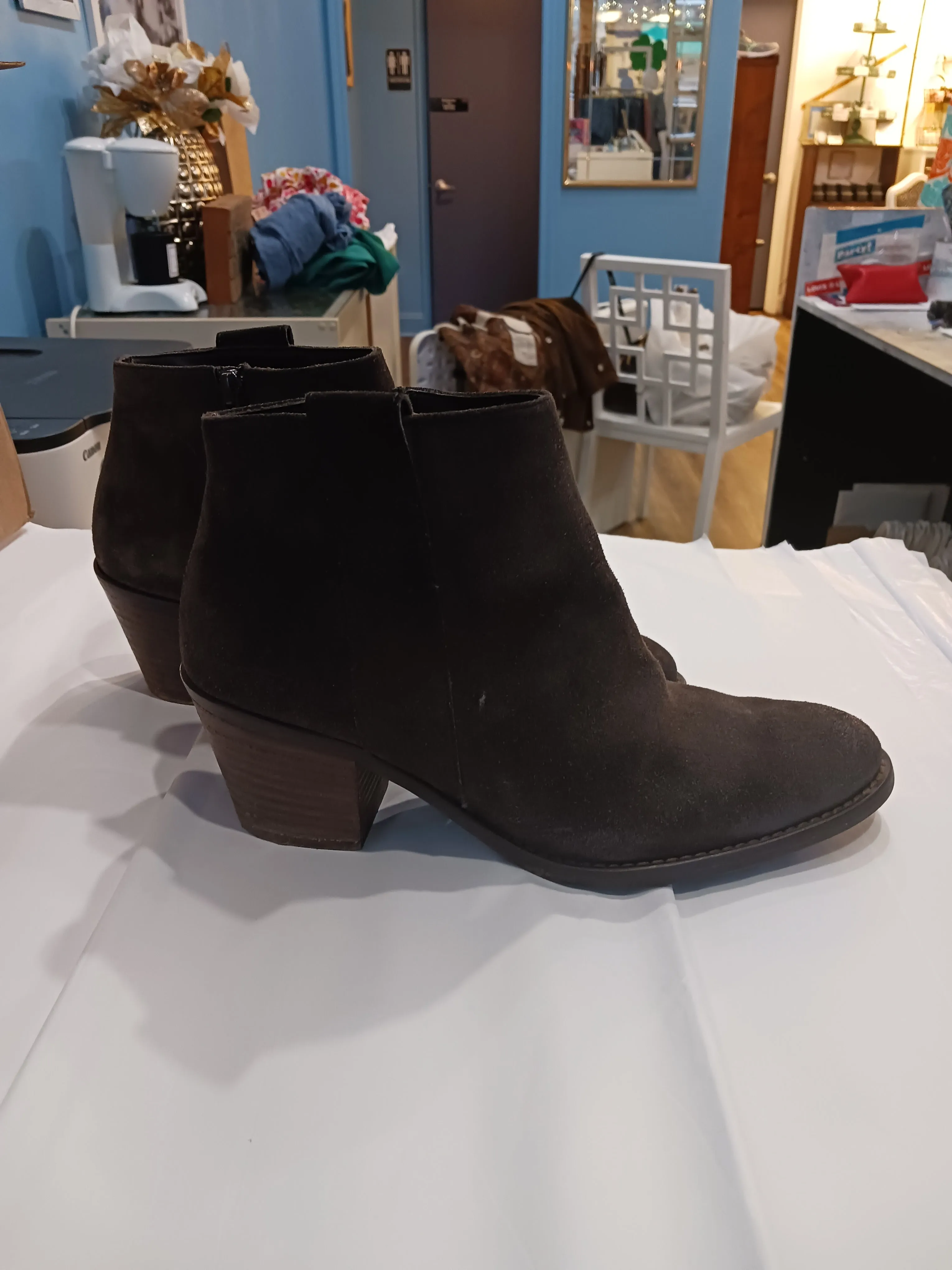 Paul Green Suede Booties, Size US 8.5