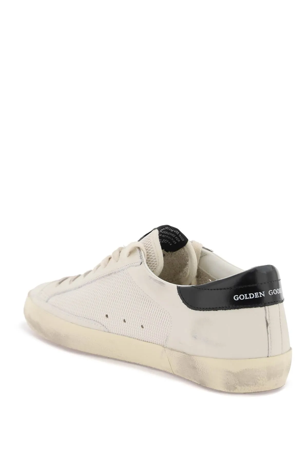 "leather and mesh super-star double quarter sne