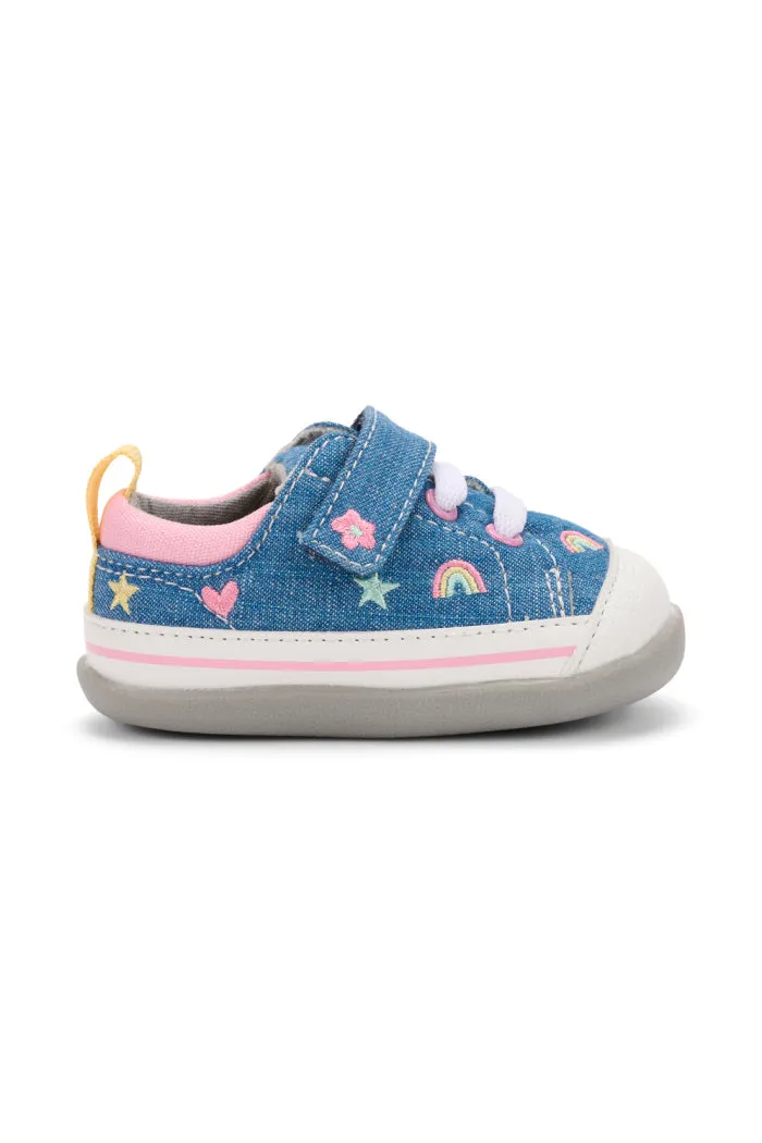 See Kai Run First Walker Stevie II in Chambray/Happy