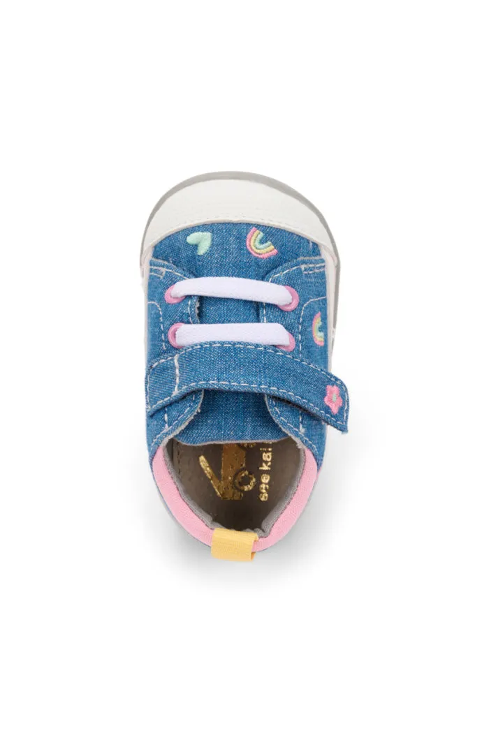 See Kai Run First Walker Stevie II in Chambray/Happy