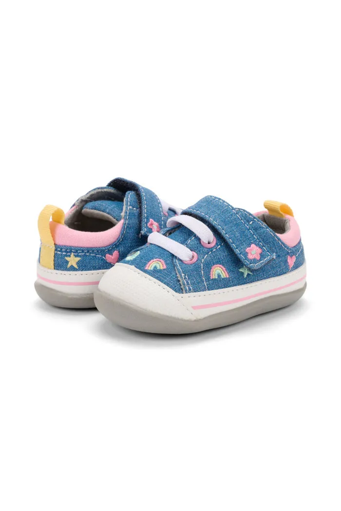 See Kai Run First Walker Stevie II in Chambray/Happy