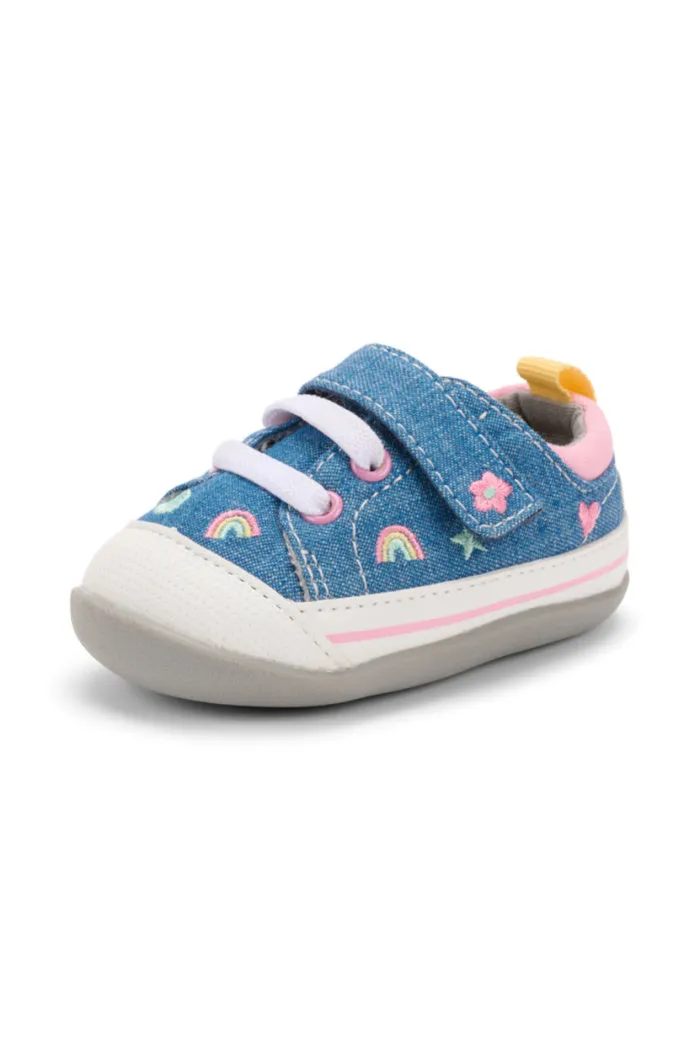 See Kai Run First Walker Stevie II in Chambray/Happy