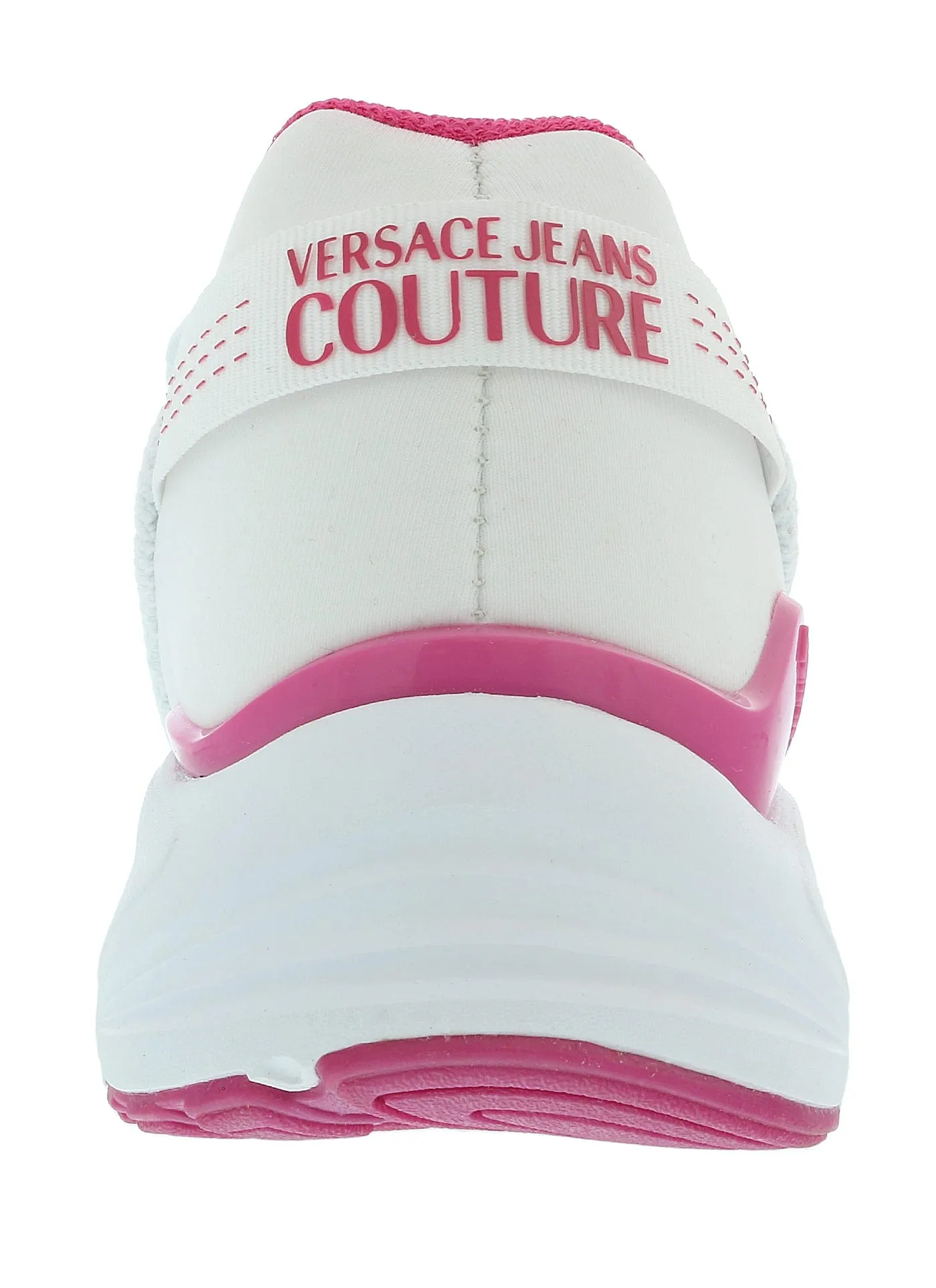 Versace Jeans Couture White Pink  Athletic  Fashion Everyday Sneakers -