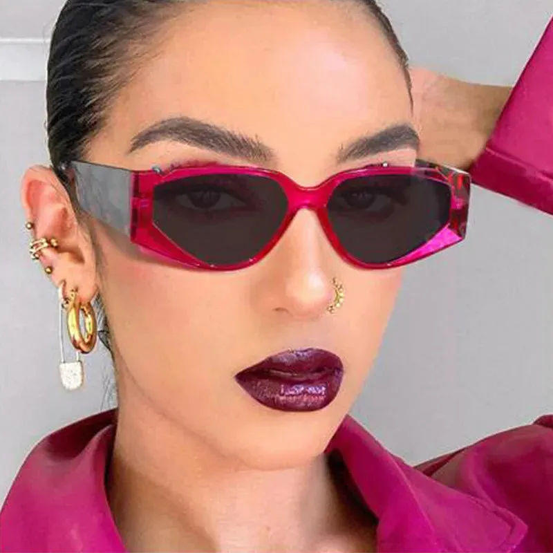 Vintage Polygon Sunglasses Women Luxury Brand Designer Sunglasses man 2022 High Quality Sunshade Glasses Gafas De Sol Hombre